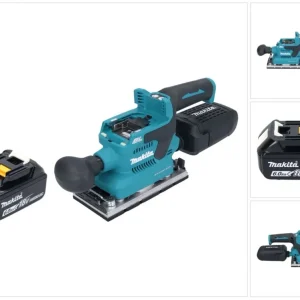 Makita DBO 382 G1 akumulatorowa szlifierka oscylacyjna 18 V 93 x 185 mm bezszczotkowa + 1x akumulator 6,0 Ah - bez ładowarki