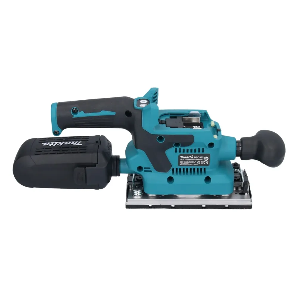 Makita DBO 382 RG1 akumulatorowa szlifierka oscylacyjna 18 V 93 x 185 mm bezszczotkowa + 1x akumulator 6,0 Ah + ładowarka