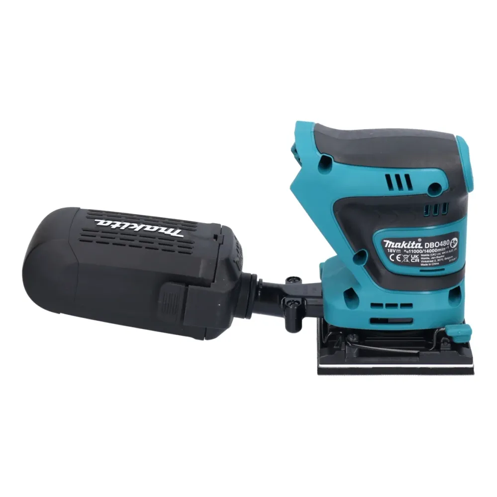 Makita DBO 480 Z akumulatorowa szlifierka oscylacyjna 18 V 112 x 102 mm solo - bez akumulatora, bez ładowarki