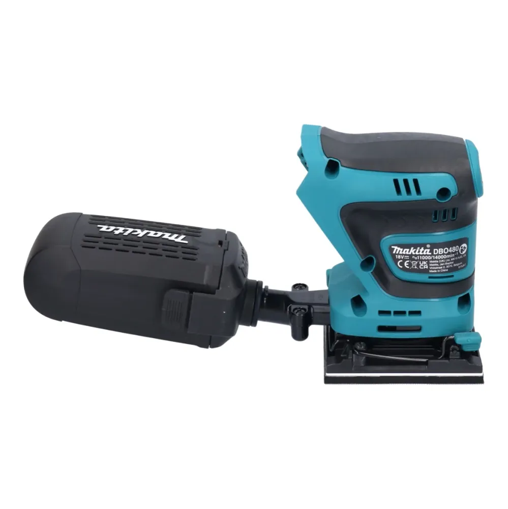 Makita DBO 480 F1 akumulatorowa szlifierka oscylacyjna 18 V 112 x 102 mm + 1x akumulator 3,0 Ah - bez ładowarki