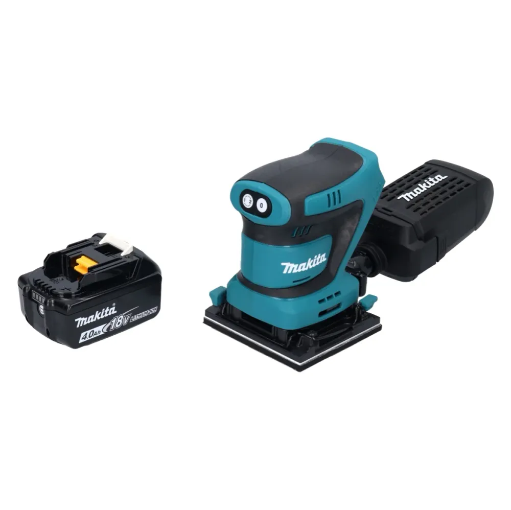 Makita DBO 480 M1 akumulatorowa szlifierka oscylacyjna 18 V 112 x 102 mm + 1x akumulator 4,0 Ah - bez ładowarki