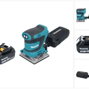 Makita DBO 484 F1 akumulatorowa szlifierka oscylacyjna 18 V 112 x 102 mm + 1x akumulator 3,0 Ah - bez ładowarki