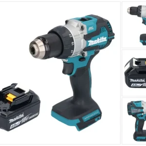 Makita DDF 489 M1 akumulatorowa wiertarko-wkrętarka 18 V 73 Nm bezszczotkowa + 1x akumulator 4,0 Ah - bez ładowarki