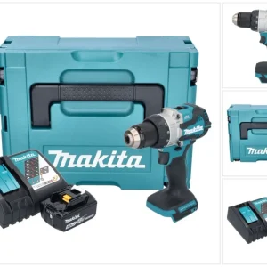 Makita DDF 489 RT1J akumulatorowa wiertarko-wkrętarka 18 V 73 Nm bezszczotkowa + 1x akumulator 5,0 Ah + ładowarka + Makpac