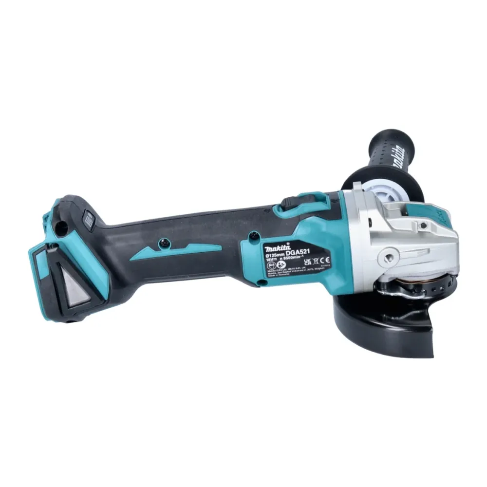 Makita DGA 521 M1X1 Akumulatorowa szlifierka kątowa 18 V 125 mm X-LOCK Bezszczotkowa + 1x akumulator 4,0 Ah - bez ładowarki
