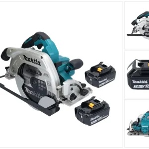 Makita DHS 900 F2U Akumulatorowa pilarka tarczowa 36 V ( 2x 18 V ) 235 mm bezszczotkowa + 2x akumulator 3,0 Ah + adapter B...