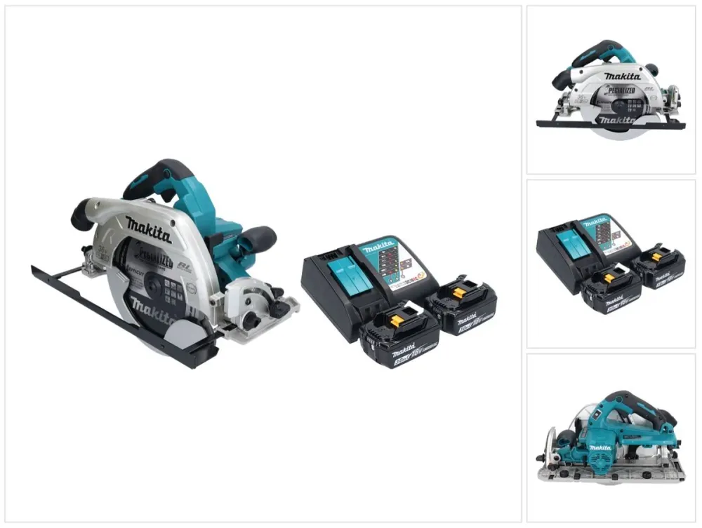 Makita DHS 900 RF2U Akumulatorowa pilarka tarczowa 36 V ( 2x 18 V ) 235 mm bezszczotkowa + 2x akumulator 3,0 Ah + ładowark...