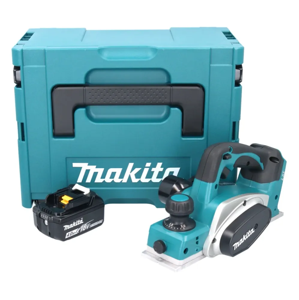 Makita DKP 180 M1J strug akumulatorowy 18 V 82 mm + 1x akumulator 4,0 Ah + Makpac - bez ładowarki