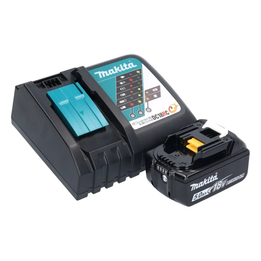 Makita DKP 180 RT1J strug akumulatorowy 18 V 82 mm + 1x akumulator 5,0 Ah + ładowarka + Makpac