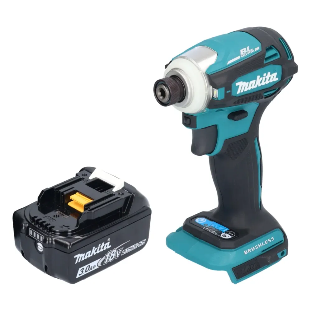 Makita DTD 172 F1 akumulatorowy klucz udarowy 18 V 180 Nm 1/4" bezszczotkowy + 1x akumulator 3,0 Ah - bez ładowarki