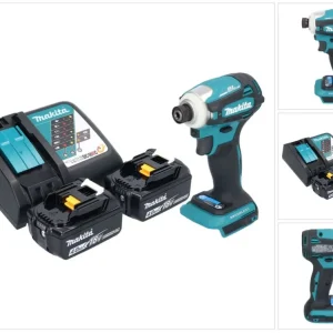 Makita DTD 172 RM akumulatorowy klucz udarowy 18 V 180 Nm 1/4" bezszczotkowy + 2x akumulator 4,0 Ah + ładowarka