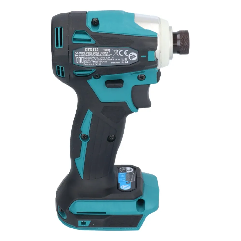 Makita DTD 172 RG akumulatorowy klucz udarowy 18 V 180 Nm 1/4" bezszczotkowy + 2x akumulator 6,0 Ah + ładowarka