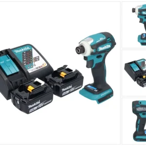 Makita DTD 172 RT akumulatorowy klucz udarowy 18 V 180 Nm 1/4" bezszczotkowy + 2x akumulator 5,0 Ah + ładowarka
