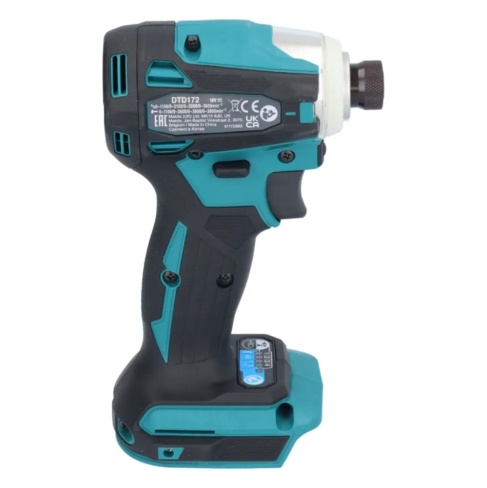 Makita DTD 172 RT akumulatorowy klucz udarowy 18 V 180 Nm 1/4" bezszczotkowy + 2x akumulator 5,0 Ah + ładowarka