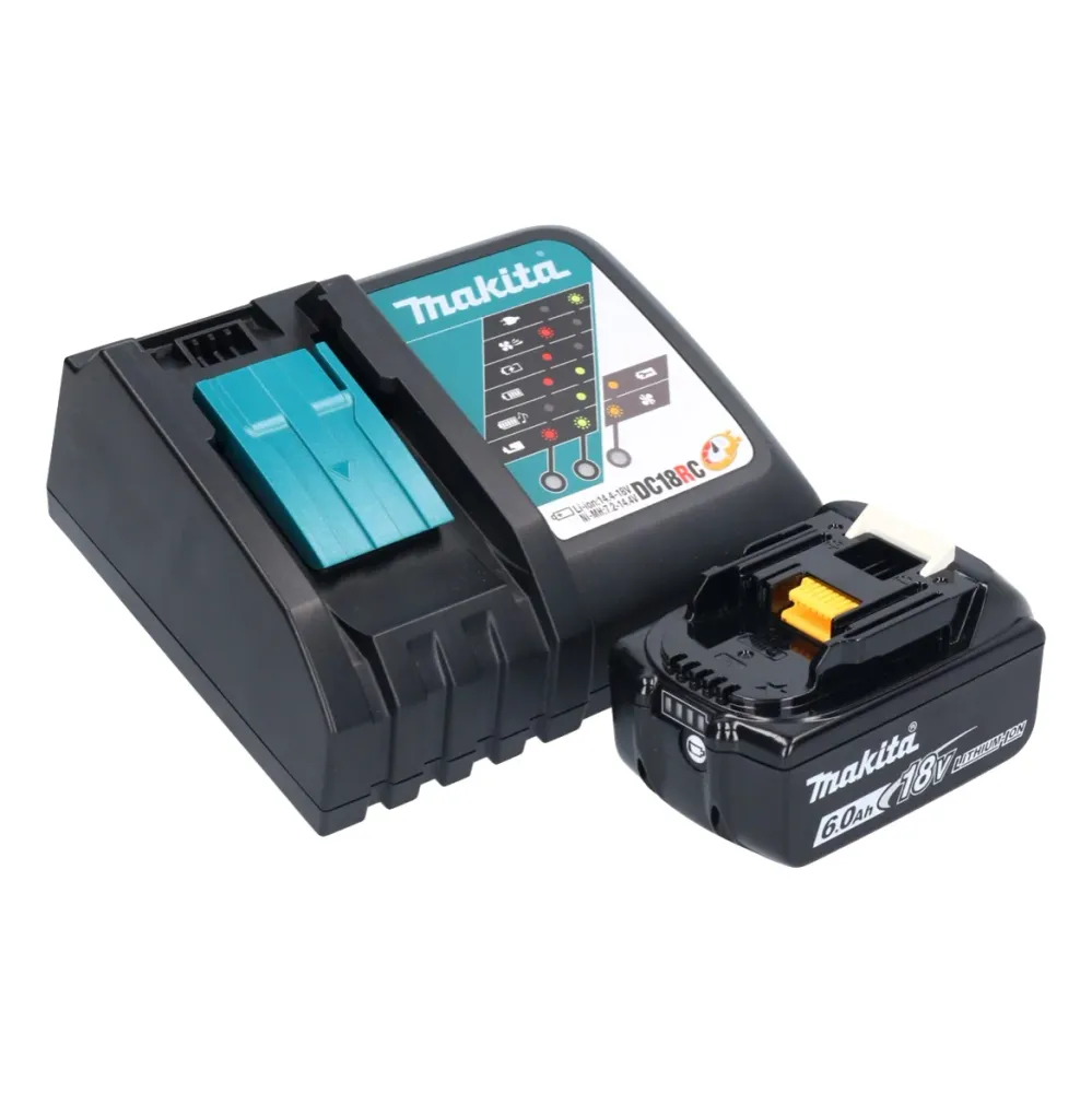 Makita DTD 172 RG1 akumulatorowy klucz udarowy 18 V 180 Nm 1/4" bezszczotkowy + 1x akumulator 6,0 Ah + ładowarka