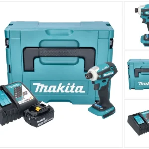 Makita DTD 172 RM1J akumulatorowy klucz udarowy 18 V 180 Nm 1/4" bezszczotkowy + 1x akumulator 4,0 Ah + ładowarka + Makpac