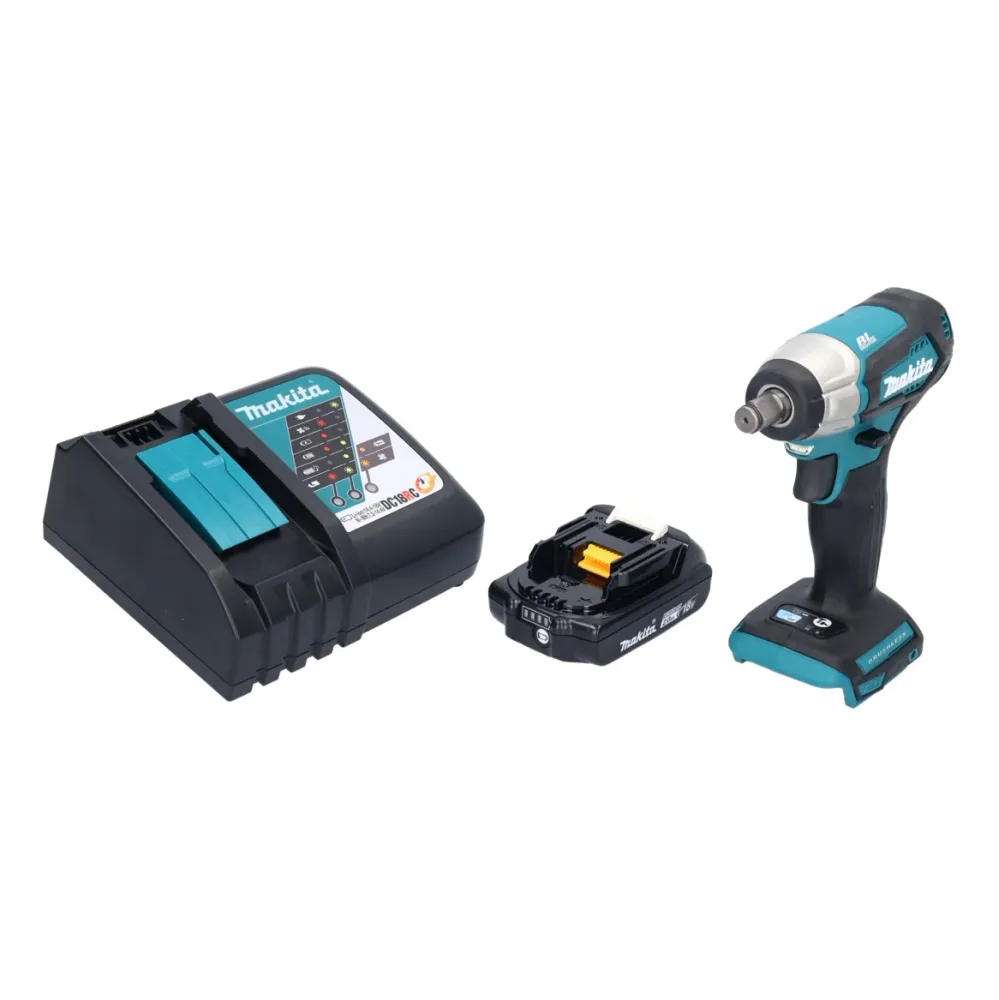 Makita DTW 181 RA1 akumulatorowy klucz udarowy 18 V 210 Nm 1/2" bezszczotkowy + 1x akumulator 2,0 Ah + ładowarka