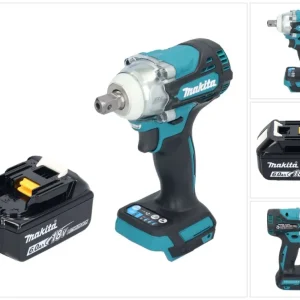 Makita DTW 301 G1 akumulatorowy klucz udarowy 18 V 330 Nm 1/2" bezszczotkowy + 1x akumulator 6,0 Ah - bez ładowarki