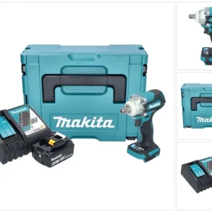 Makita DTW 301 RG1J akumulatorowy klucz udarowy 18 V 330 Nm 1/2" bezszczotkowy + 1x akumulator 6,0 Ah + ładowarka + Makpac