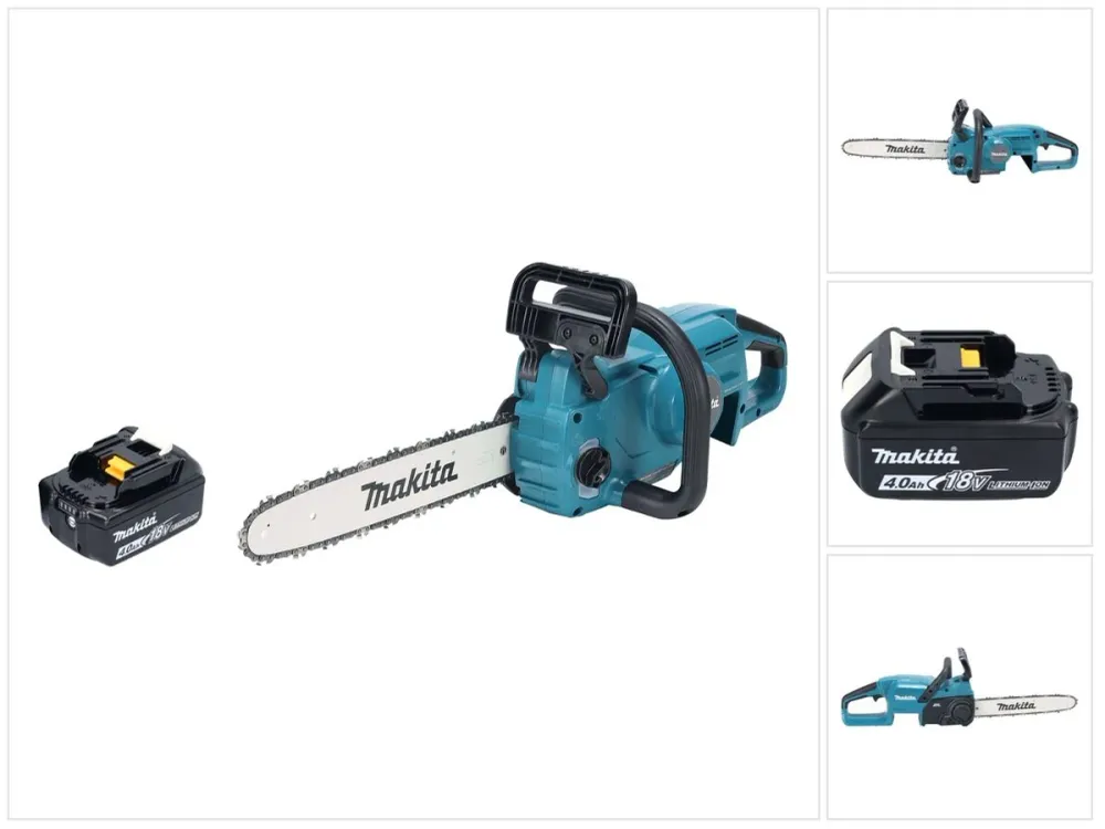 Makita DUC 357 MX2 Akumulatorowa pilarka łńcuchowa 18 V 35 cm 7,7 m/s Bezszczotkowa + 1x akumulator 4,0 Ah - bez ładowarki