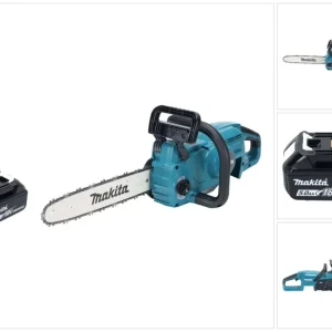 Makita DUC 357 TX2 Akumulatorowa pilarka łńcuchowa 18 V 35 cm 7,7 m/s Bezszczotkowa + 1x akumulator 5,0 Ah - bez ładowarki
