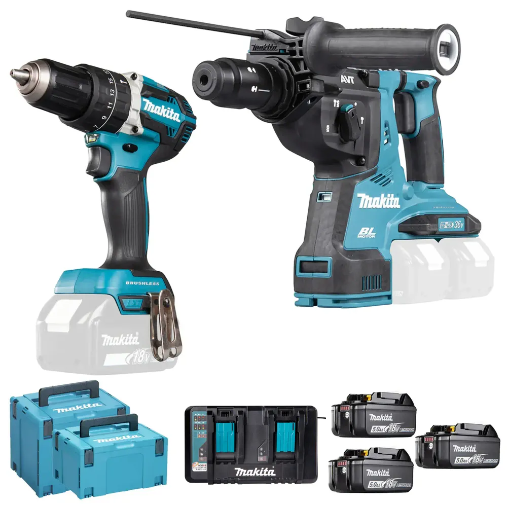 Zestaw elektronarzędzi Makita DLX2280PTJ 18V 5Ah