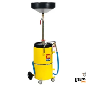 Meclube – Odsysarka oleju zużytego 90 litrów, regulowana wysokość 1200-1850 mm, żółta