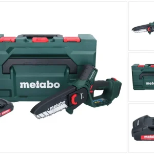 Akumulatorowa pilarka do przycinania Metabo MS 18 LTX 15 18 V 15 cm 5 m/s + 1x akumulator 2,0 Ah + metaBOX - bez ładowarki