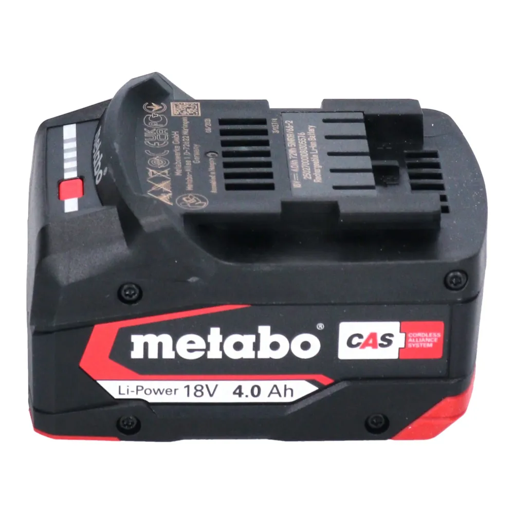 Metabo BS 18 LT BL Q Akumulatorowa wiertarko-wkrętarka 18 V 75 Nm bezszczotkowa + 1x akumulator 4,0 Ah - bez ładowarki