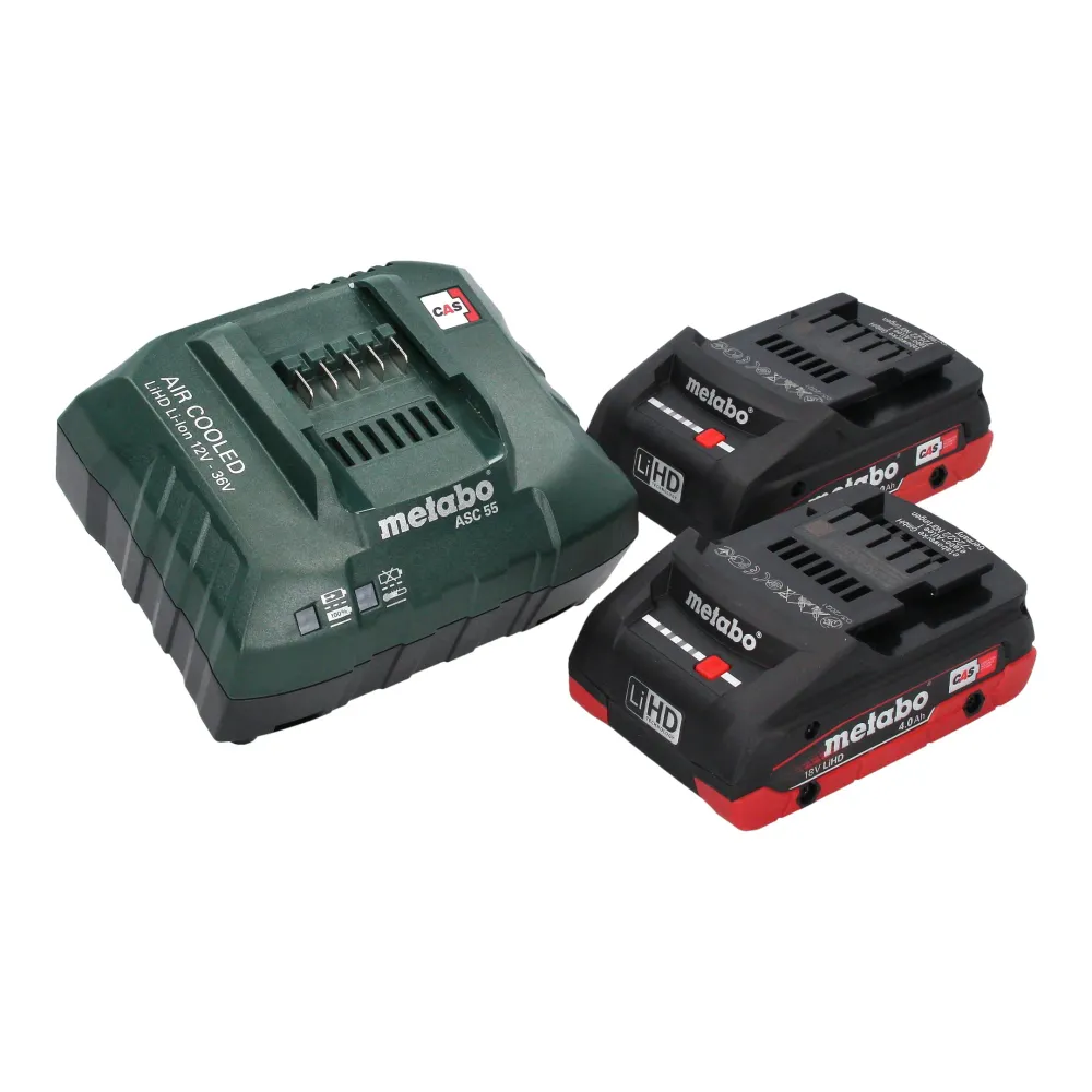 Metabo BS 18 LT BL Q akumulatorowa wiertarko-wkrętarka 18 V 75 Nm bezszczotkowa + 2x akumulator LiHD 4,0 Ah + ładowarka