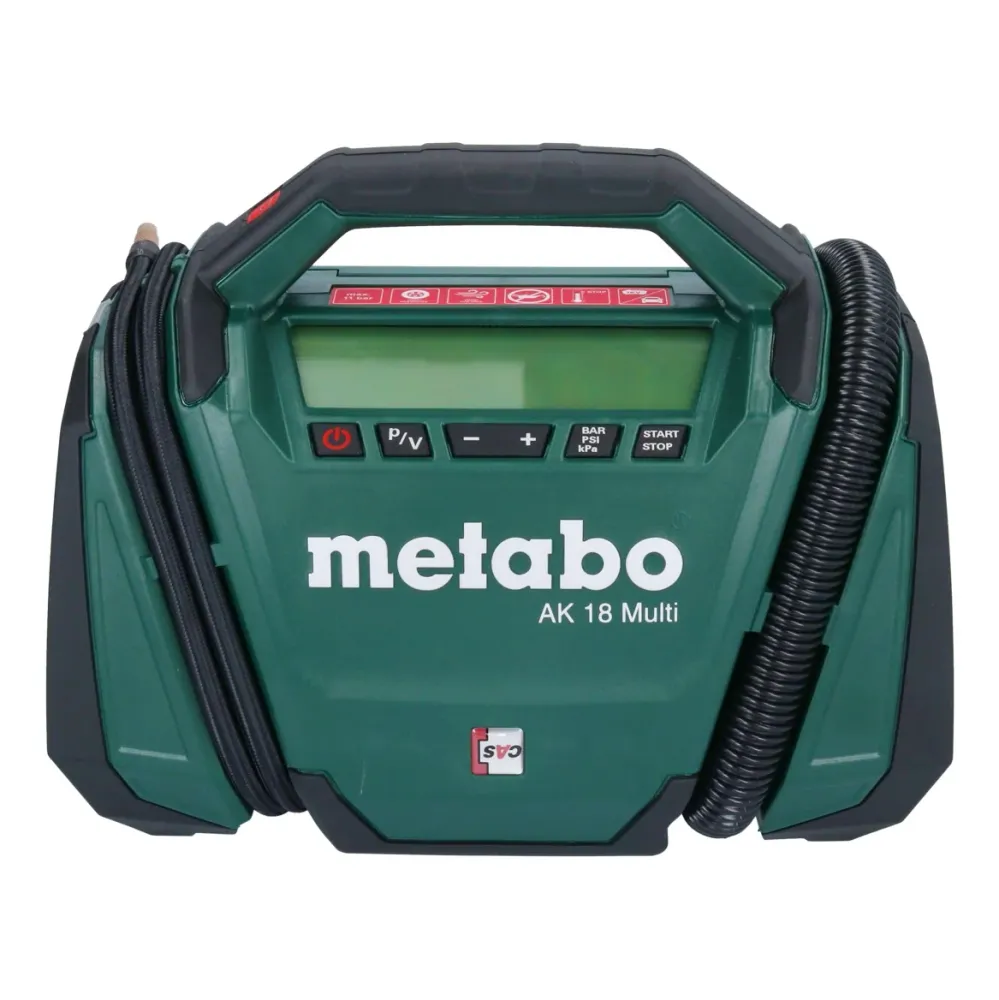Kompresor akumulatorowy Metabo AK 18 Multi 18 V 11 bar + 2x akumulator 2,0 Ah + ładowarka