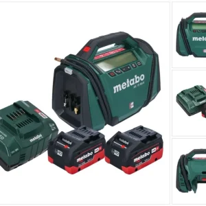 Kompresor akumulatorowy Metabo AK 18 Multi 18 V 11 bar + 2x akumulator 5,5 Ah + ładowarka