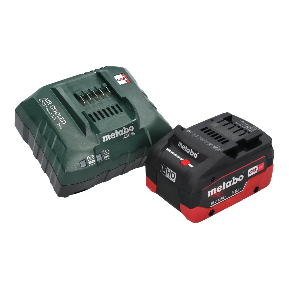Metabo RW 18 LTX 120 Mieszadło akumulatorowe 18 V 40 l pojemności mieszania 1x akumulator LiHD 5,5 Ah + ładowarka