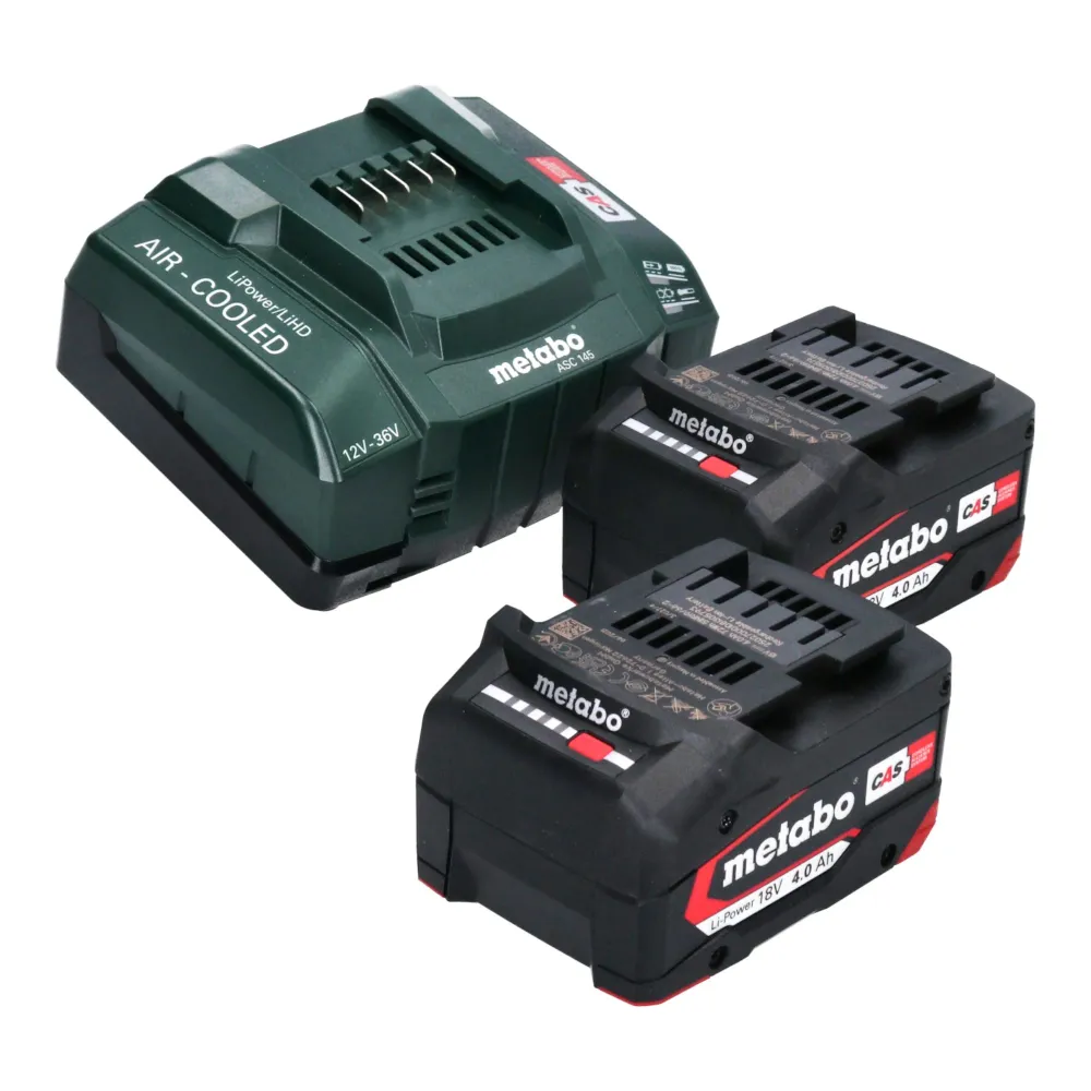 Metabo BS 18 LTX BL I Akumulatorowa wiertarko-wkrętarka 18 V 130 Nm bezszczotkowa + 2x akumulator 4,0 Ah + ładowarka