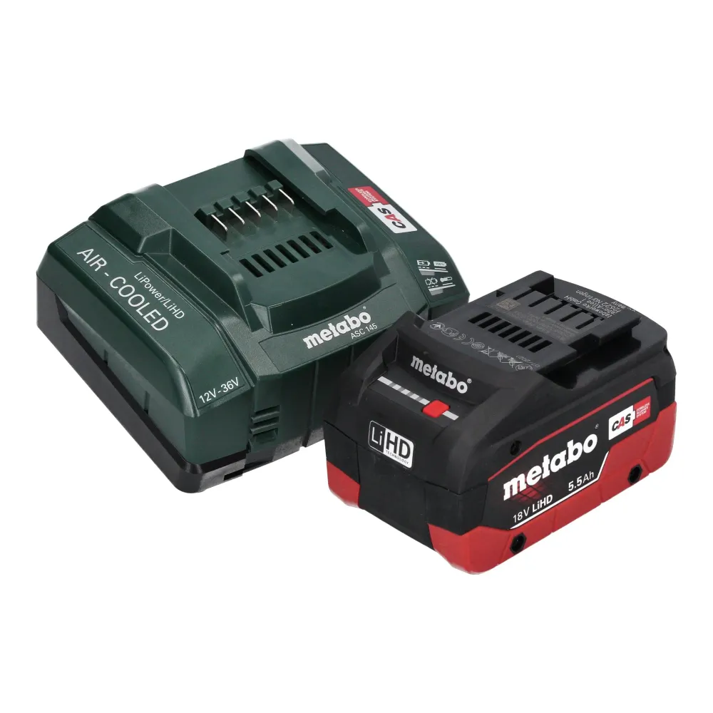 Metabo BS 18 LTX BL I Akumulatorowa wiertarko-wkrętarka 18 V 130 Nm bezszczotkowa + 1x akumulator LiHD 5,5 Ah + ładowarka