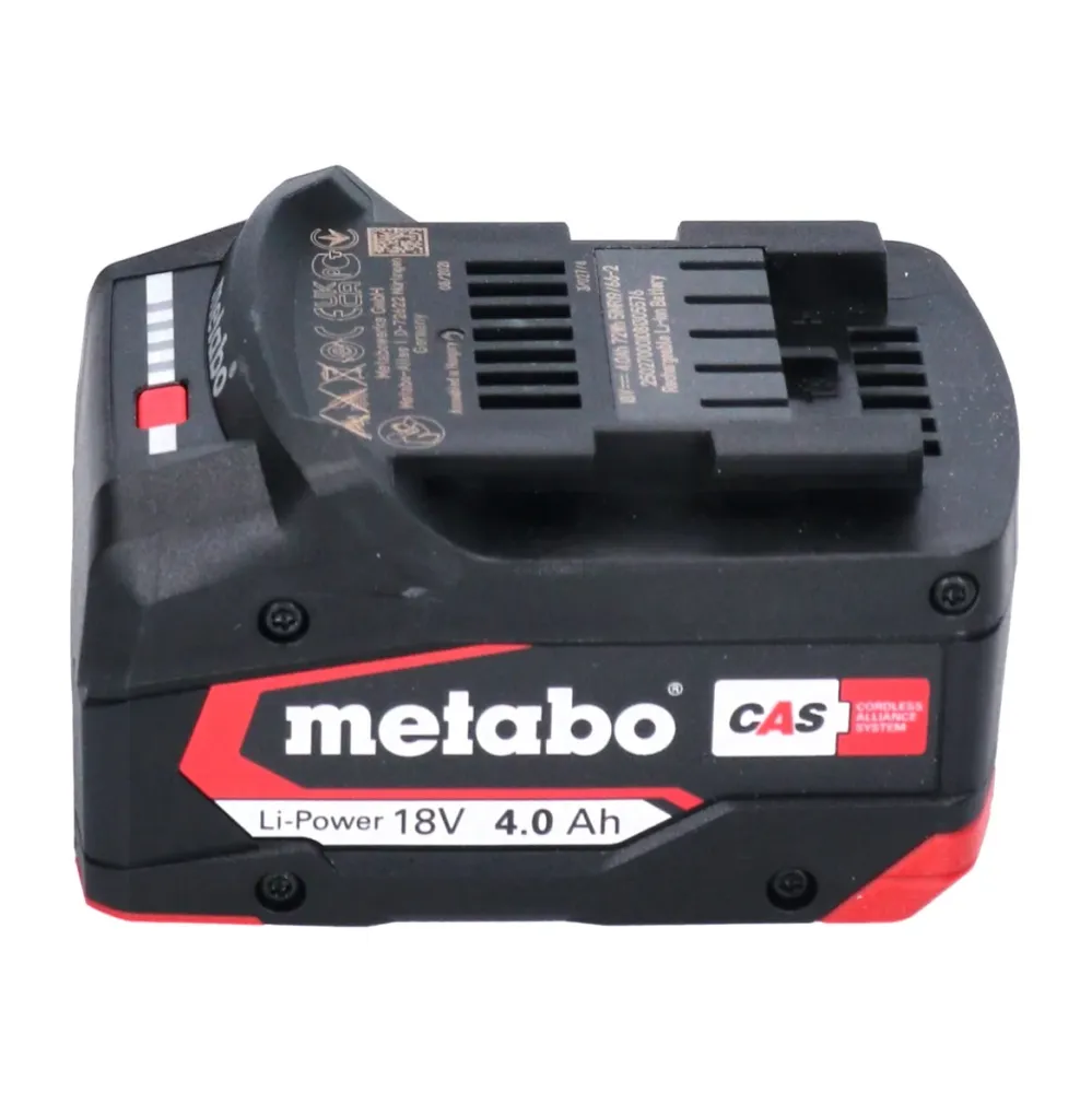 Metabo W 18 7-125 Akumulatorowa szlifierka kątowa 18 V 125 mm + 1x akumulator 4,0 Ah + metaBOX - bez ładowarki