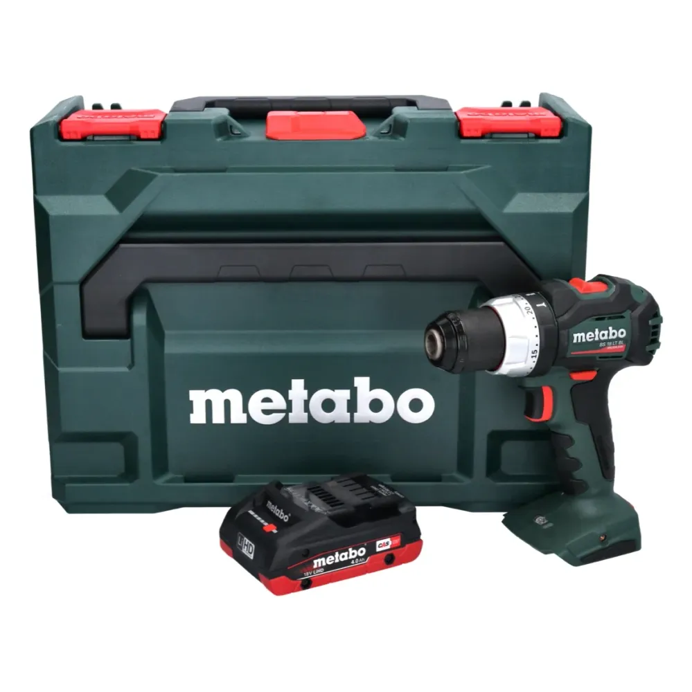 Metabo BS 18 LT BL akumulatorowa wiertarko-wkrętarka 18 V 75 Nm bezszczotkowa + 1x akumulator 4,0 Ah + metaBOX - bez ładow...