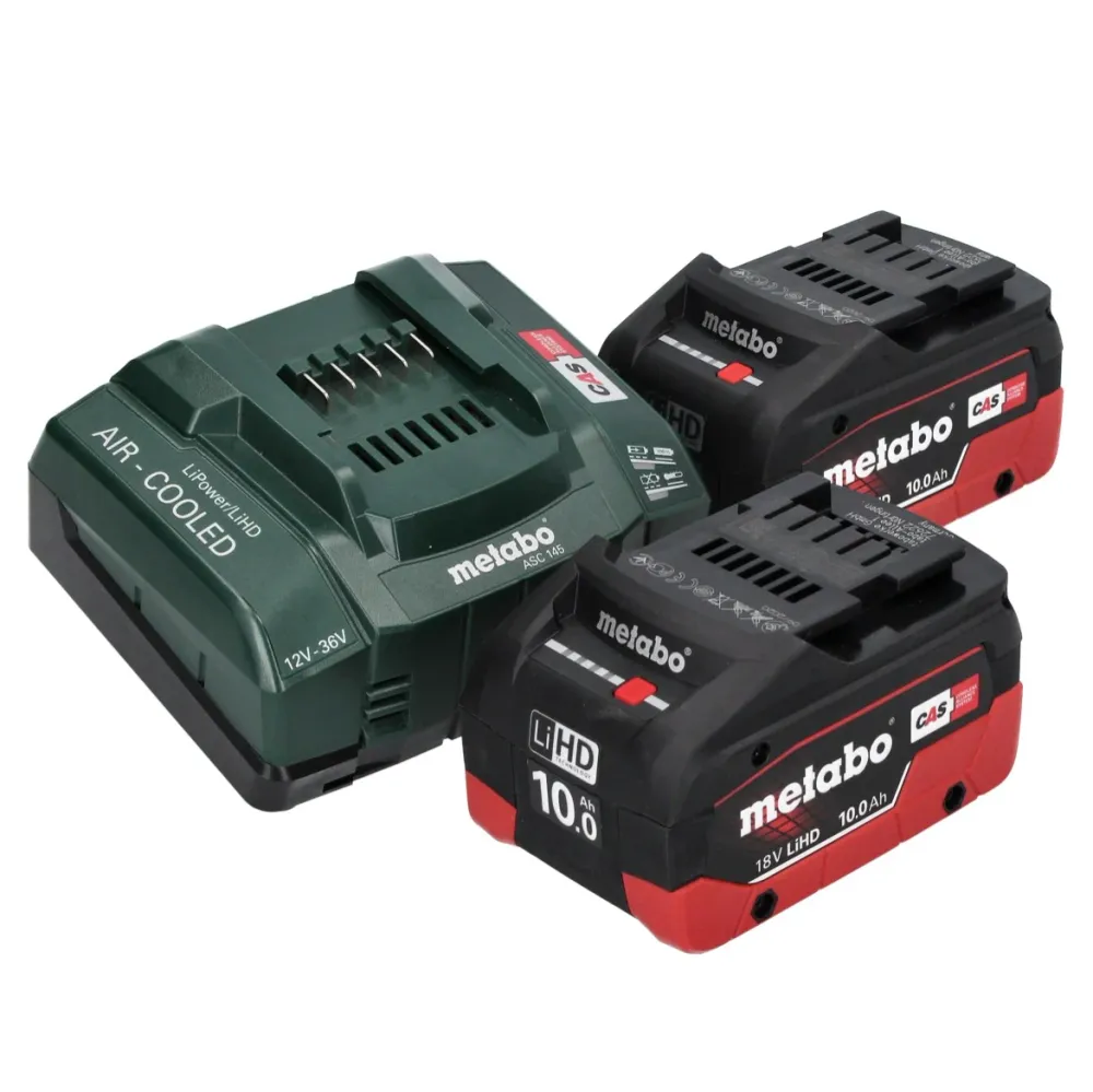 Metabo WB 18 LTX BL 15-125 Quick akumulatorowa szlifierka kątowa 18 V 125 mm bezszczotkowa + 2x akumulator 10,0 Ah + ładow...