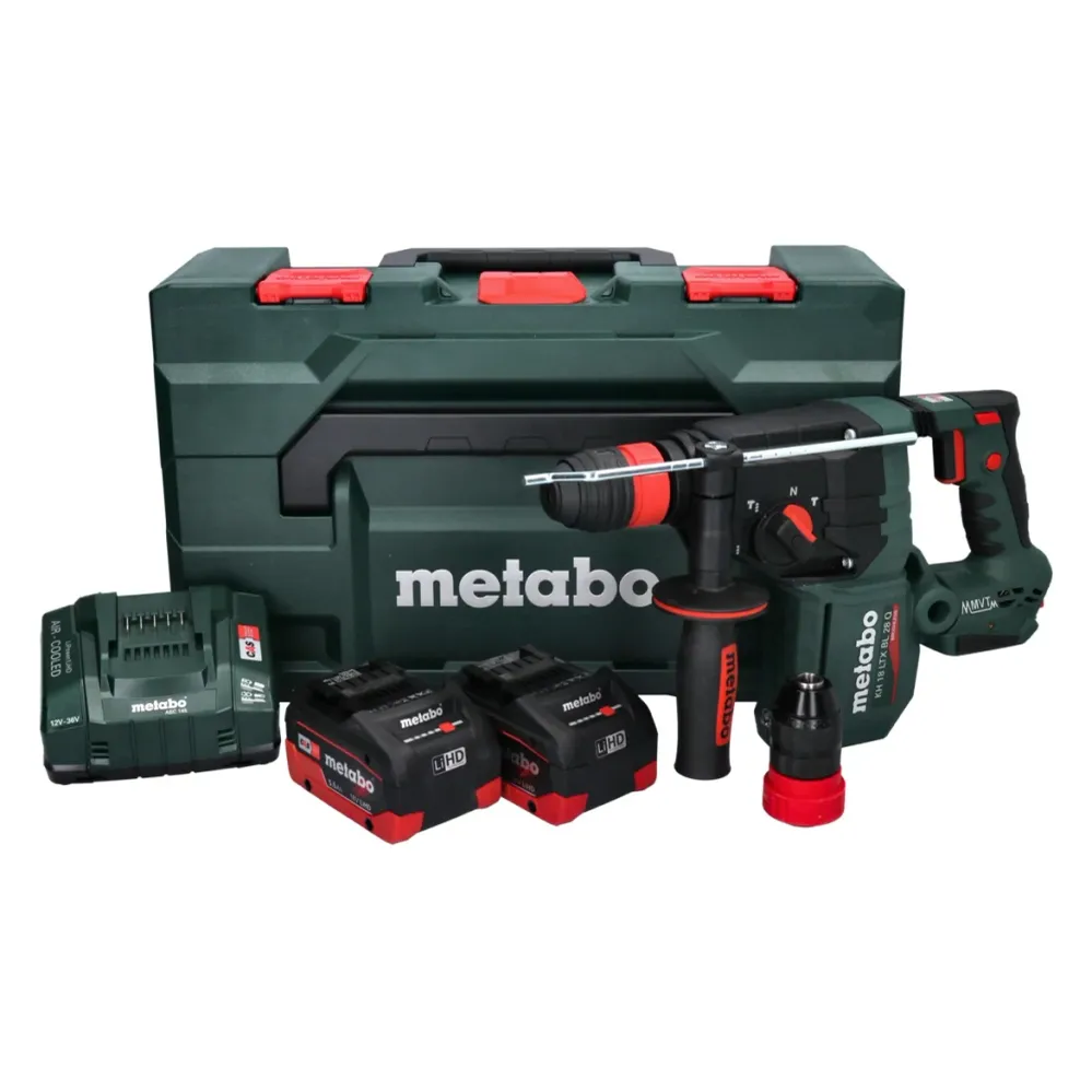 Metabo KH 18 LTX BL 28 Q akumulatorowa wiertarko-wkrętarka 18 V 3 J SDS plus Brushless + 2x akumulator 5,5 Ah + ładowarka...