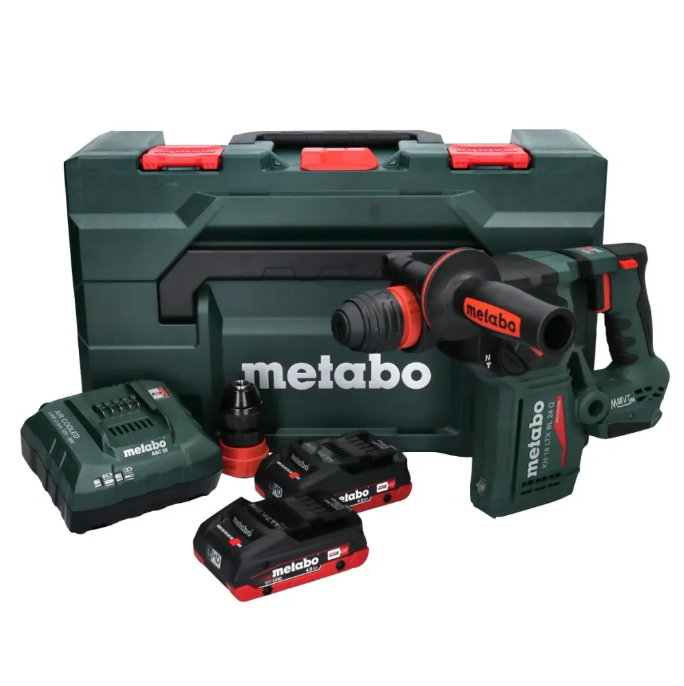 Metabo KH 18 LTX BL 24 Q akumulatorowy kombi-młot 18 V 2,2 J + 2x akumulator 4,0 Ah + ładowarka + metaBOX ( 601714800 )