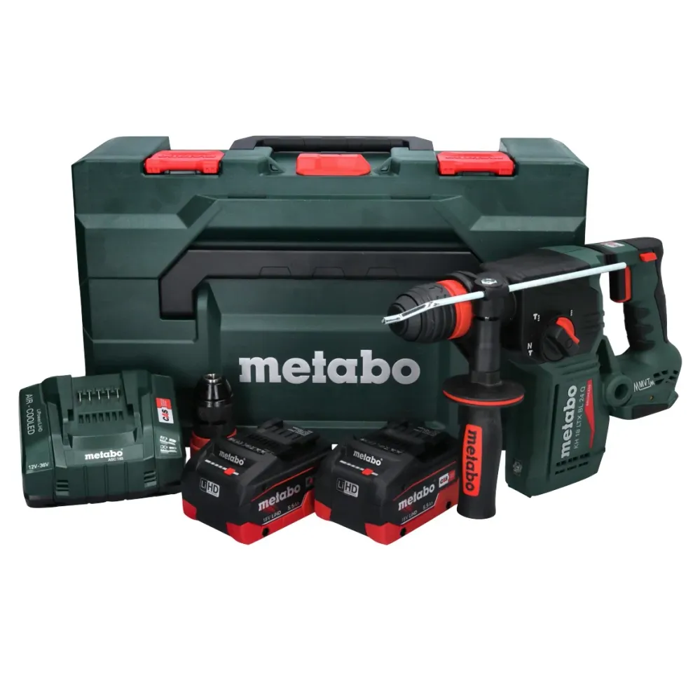 Metabo KH 18 LTX BL 24 Q akumulatorowy kombi-młot 18 V 2,2 J + 2x akumulator 5,5 Ah + ładowarka + metaBOX ( 601714660 )