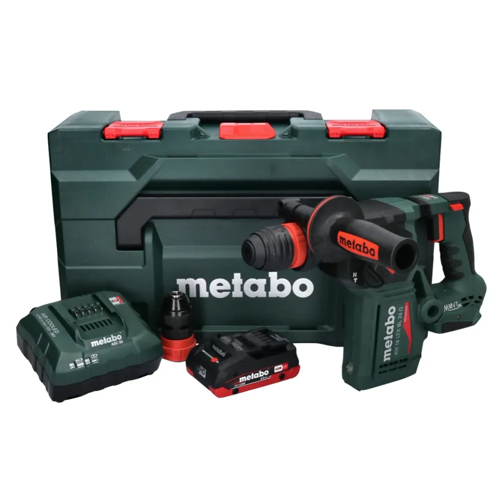 Metabo KH 18 LTX BL 24 Q Akumulatorowy młot udarowo-obrotowy 18 V 2,2 J + 1x akumulator 4,0 Ah + ładowarka + metaBOX