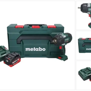 Metabo SSW 18 LTX 1450 BL akumulatorowy klucz udarowy 18 V 1450 Nm bezszczotkowy + 1x akumulator 8,0 Ah + ładowarka + metaBOX