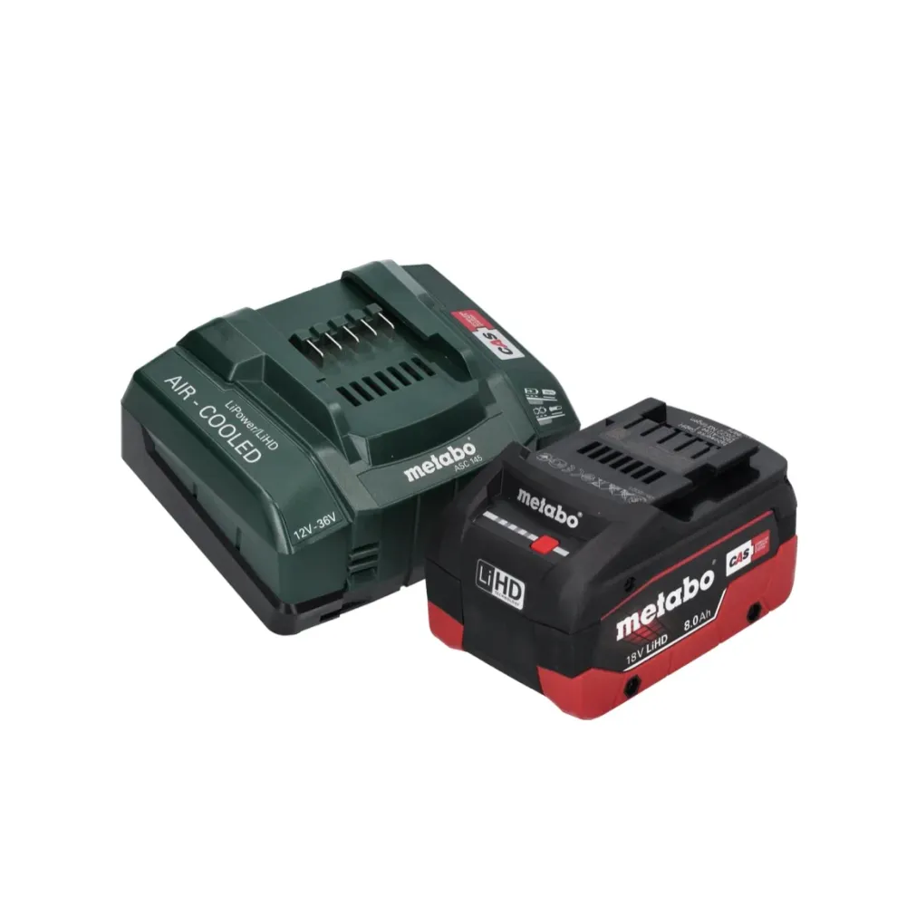 Metabo SSW 18 LTX 800 BL akumulatorowy klucz udarowy 18 V 800 Nm 1/2" bezszczotkowy + 1x akumulator 8,0 Ah + ładowarka + m...