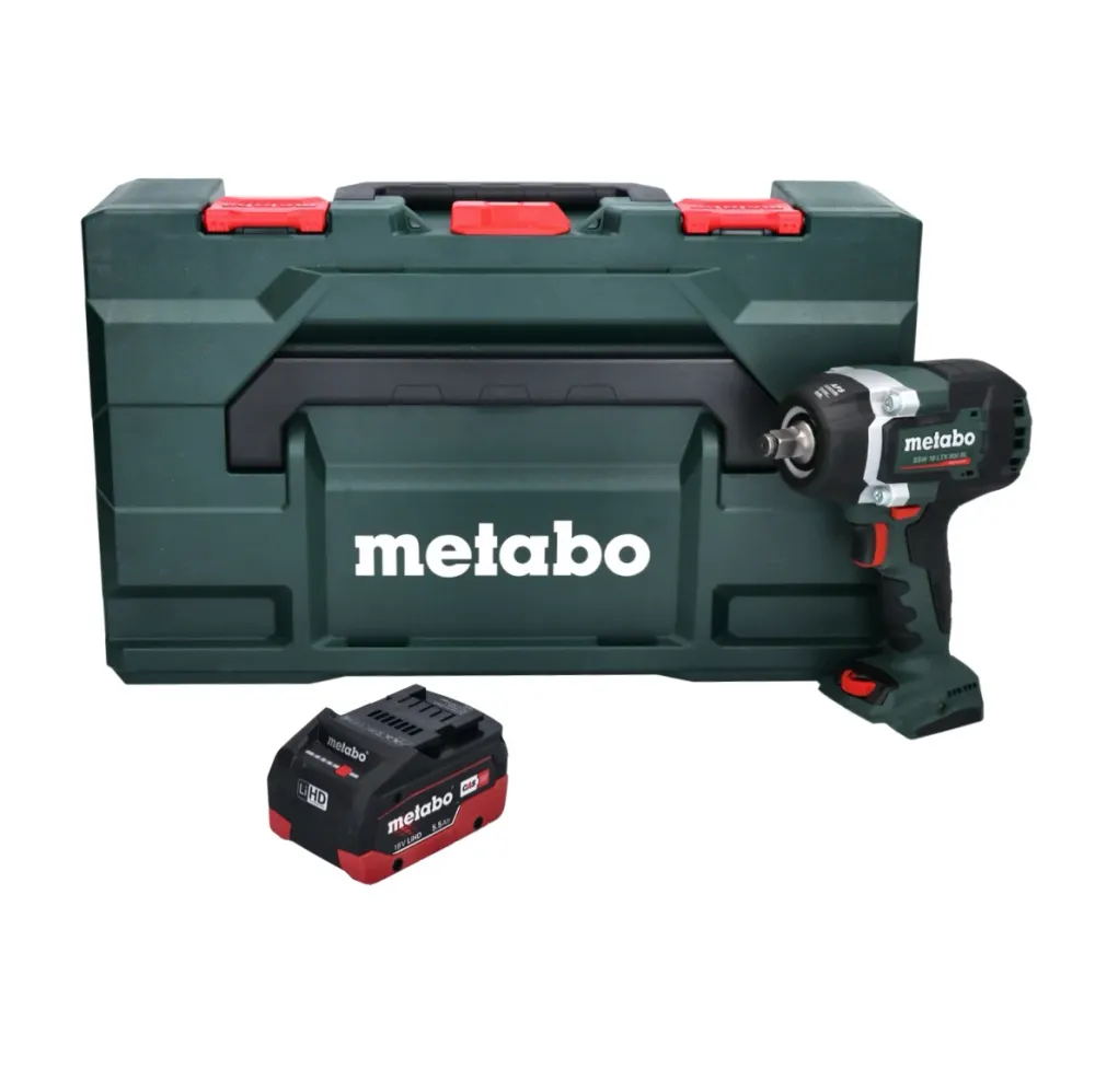 Metabo SSW 18 LTX 800 BL akumulatorowy klucz udarowy 18 V 800 Nm 1/2" bezszczotkowy + 1x akumulator 5,5 Ah + metaBOX - bez...