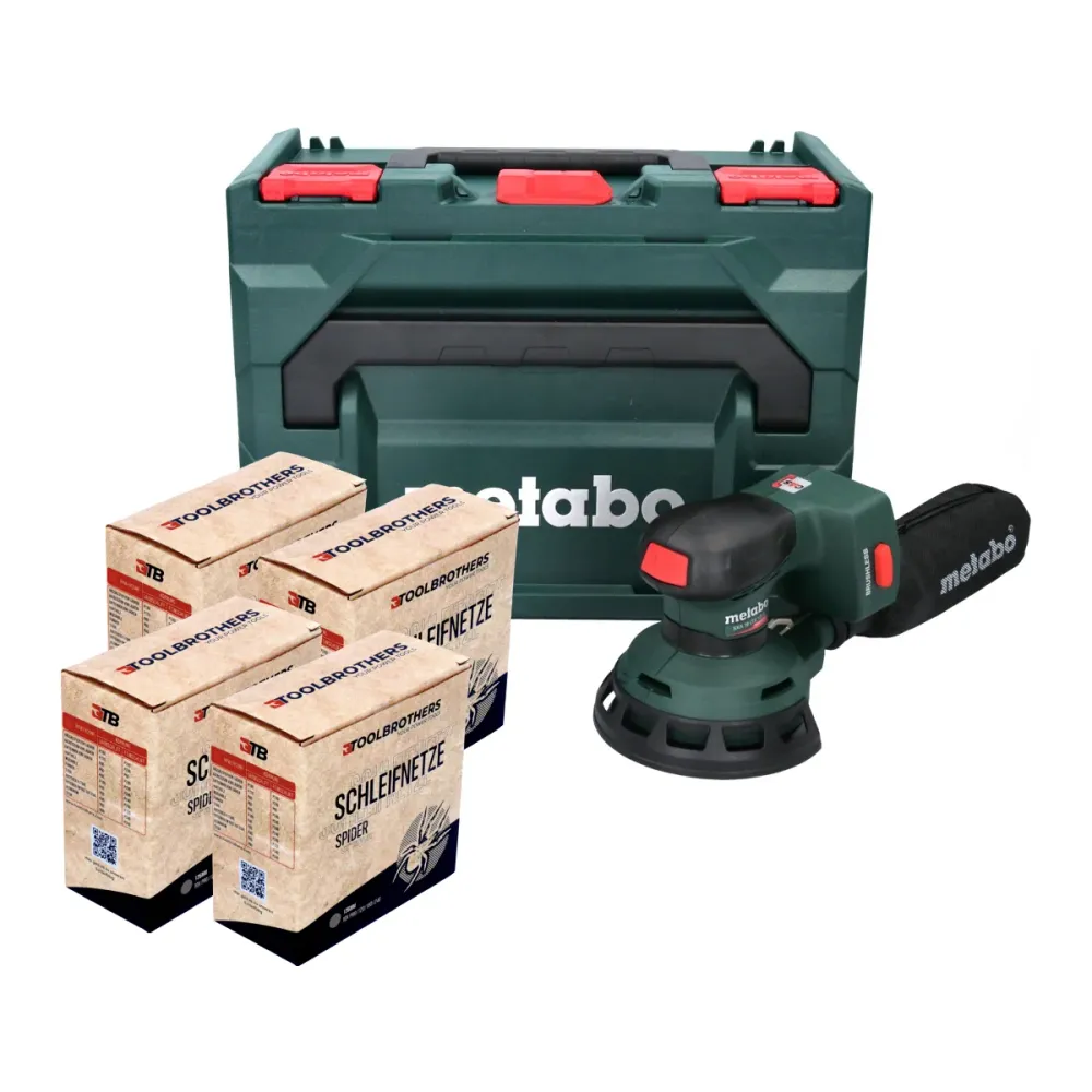 Metabo SXA 18 LTX 125 BL akumulatorowa szlifierka oscylacyjna 18 V 125 mm ( 600146840 ) bezszczotkowa + 4x zestaw ścierny...