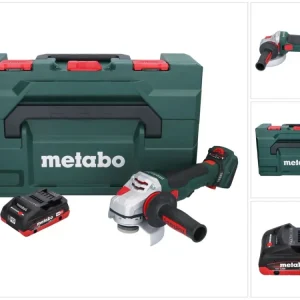 Metabo WVB 18 LTX BL 15-125 Szybka akumulatorowa szlifierka kątowa 18 V 125 mm bezszczotkowa + 1x akumulator 4,0 Ah + meta...