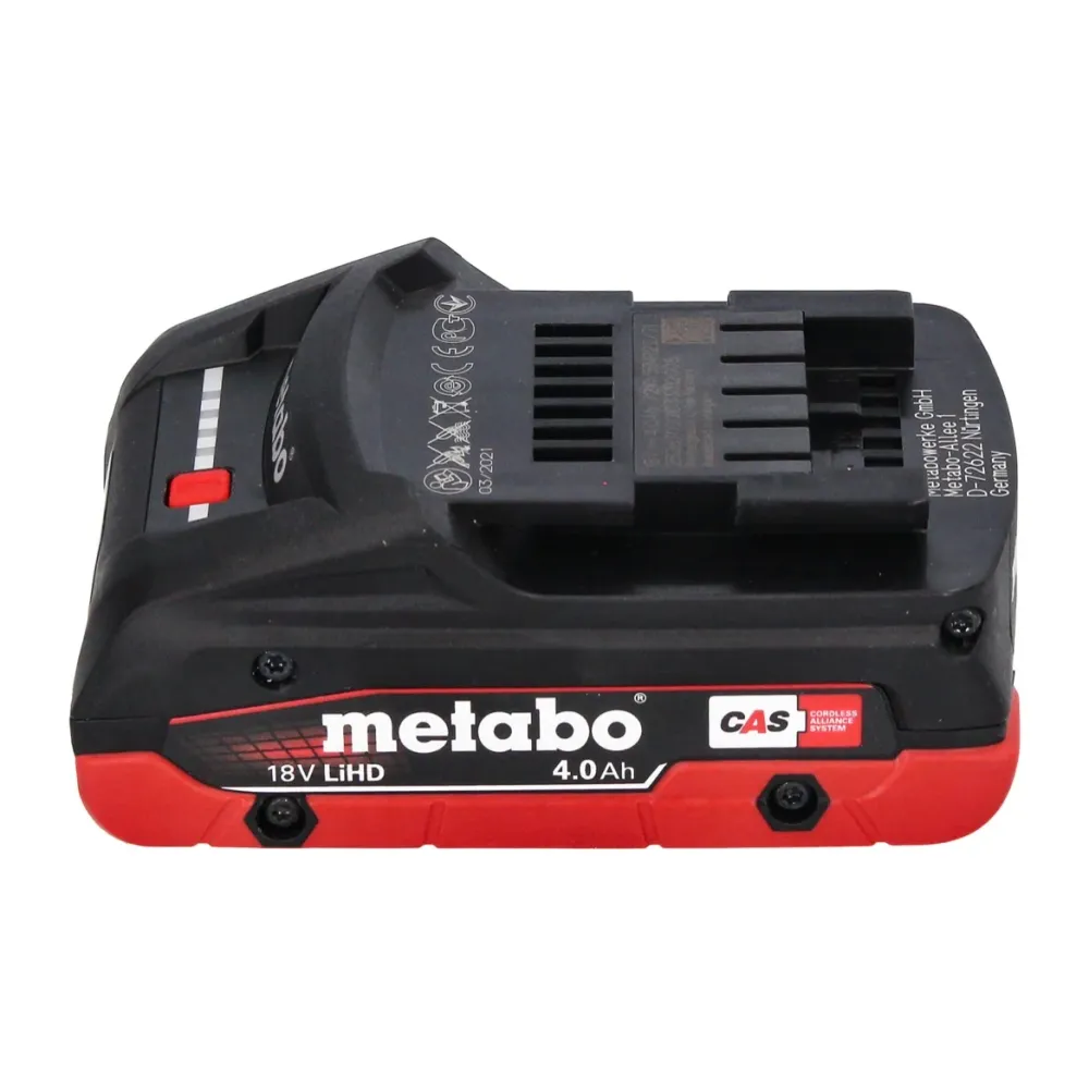 Metabo WVB 18 LTX BL 15-125 Szybka akumulatorowa szlifierka kątowa 18 V 125 mm bezszczotkowa + 1x akumulator 4,0 Ah + meta...
