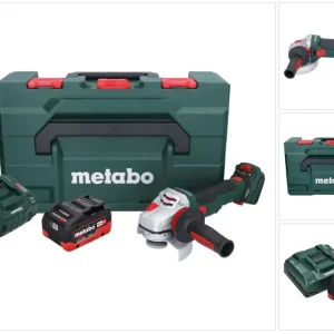 Metabo WVB 18 LTX BL 15-125 Szybka akumulatorowa szlifierka kątowa 18 V 125 mm bezszczotkowa + 1x akumulator 8,0 Ah + łado...