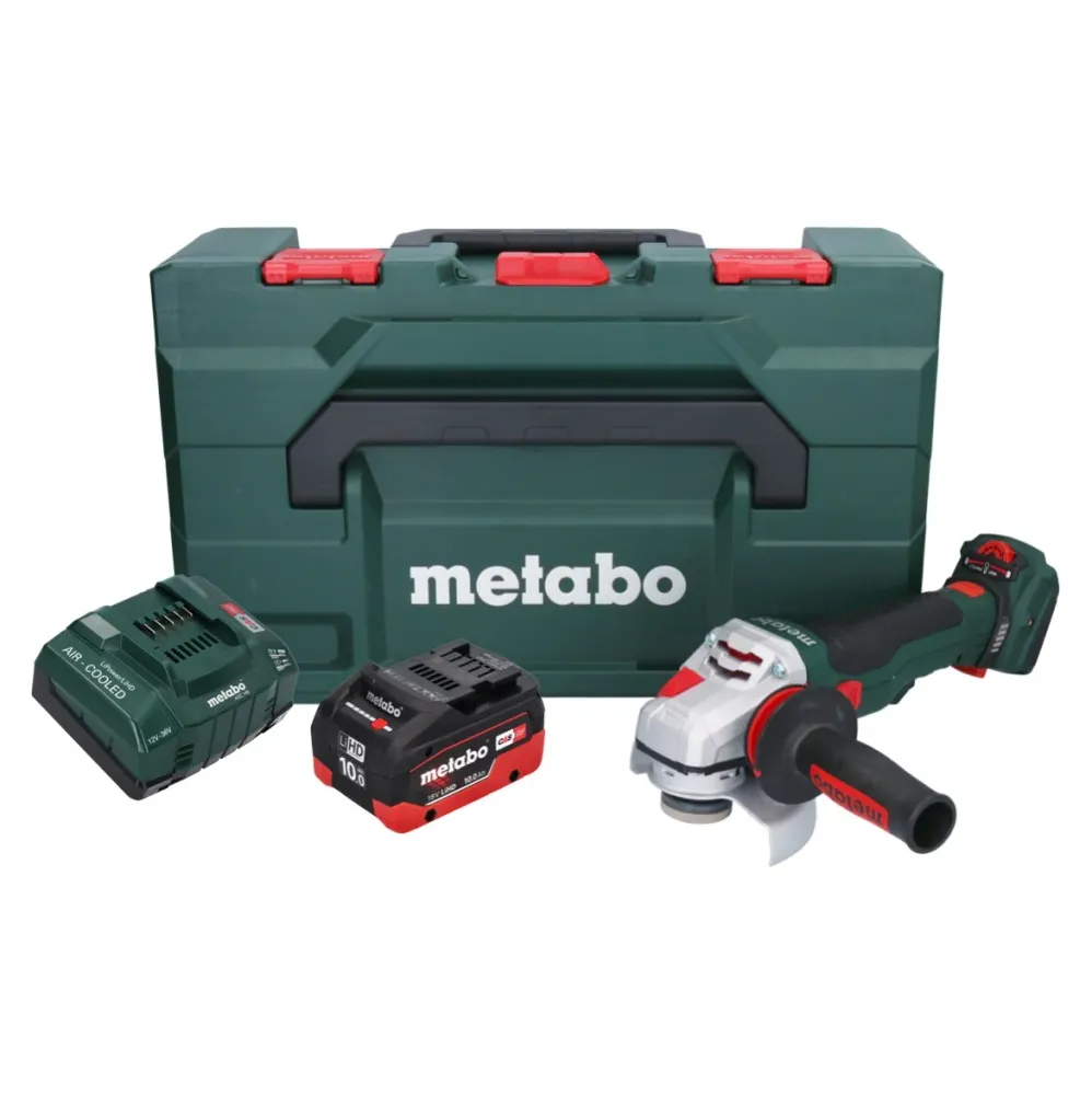 Metabo WVB 18 LTX BL 15-125 Szybka akumulatorowa szlifierka kątowa 18 V 125 mm bezszczotkowa + 1x akumulator 10,0 Ah + ład...
